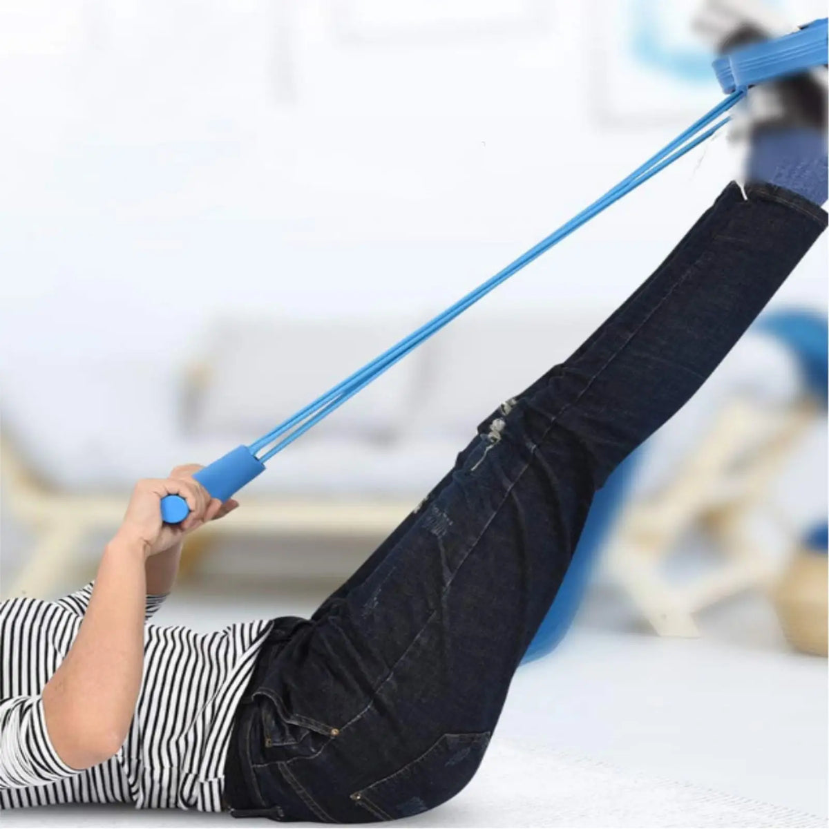 Multifunctional Foot Pedal Resistance Band For Home Gym Workout