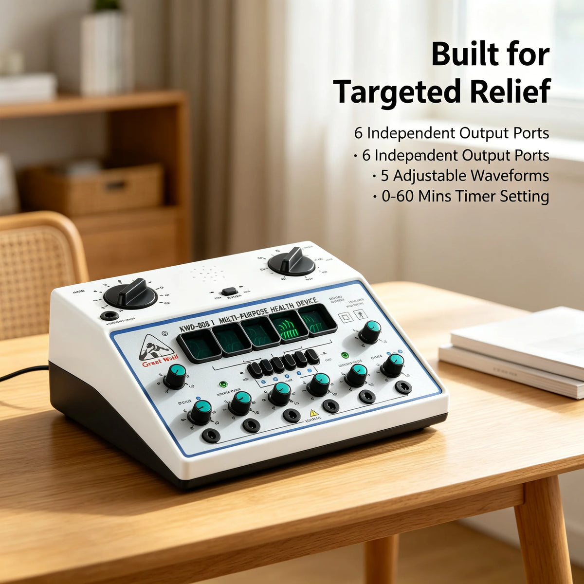 Electric Stimulator Tens Unit Massager Pain Relief Device With Timer