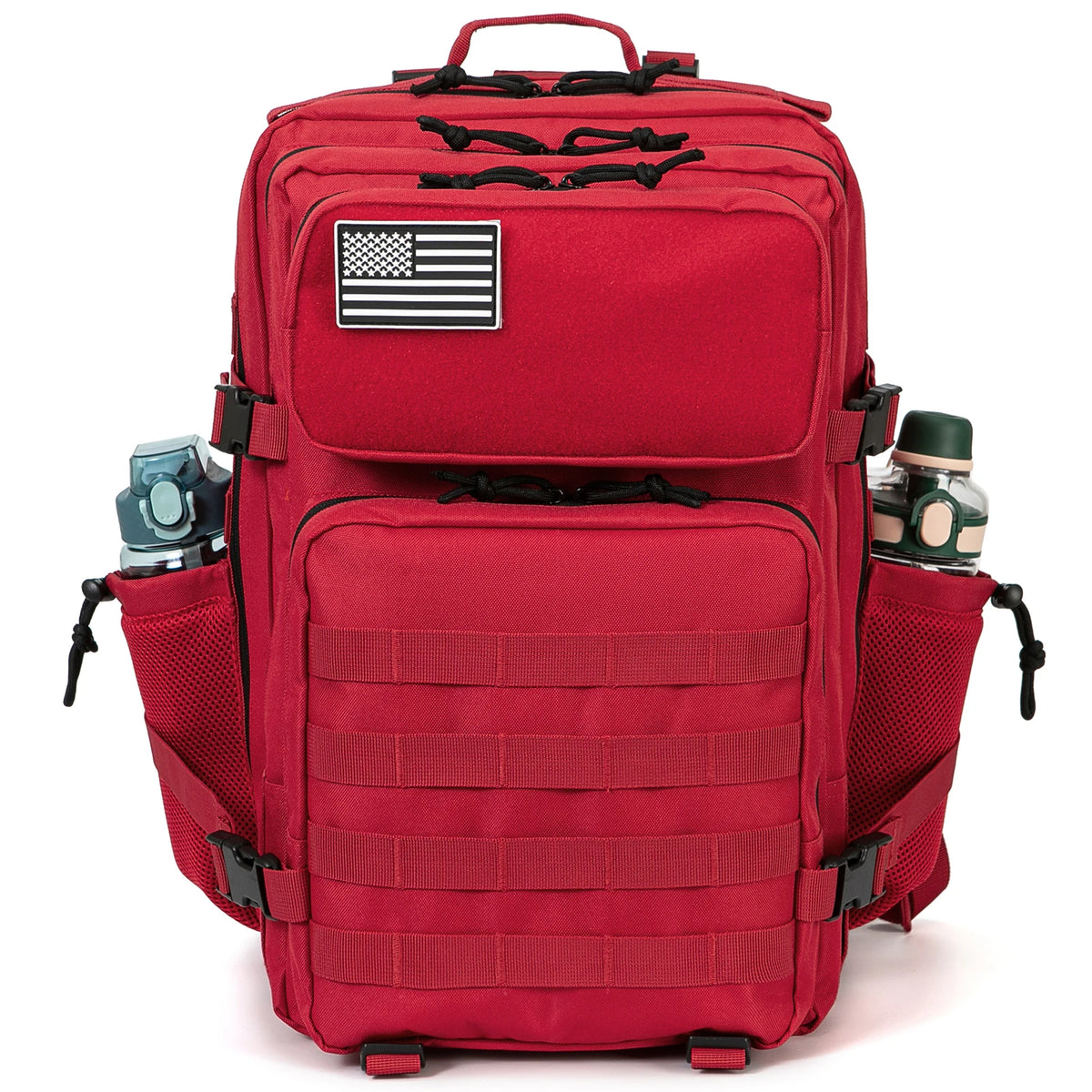 ReFire Gear Durable Tactical Hiking Backpack With Water Bottle Pouch