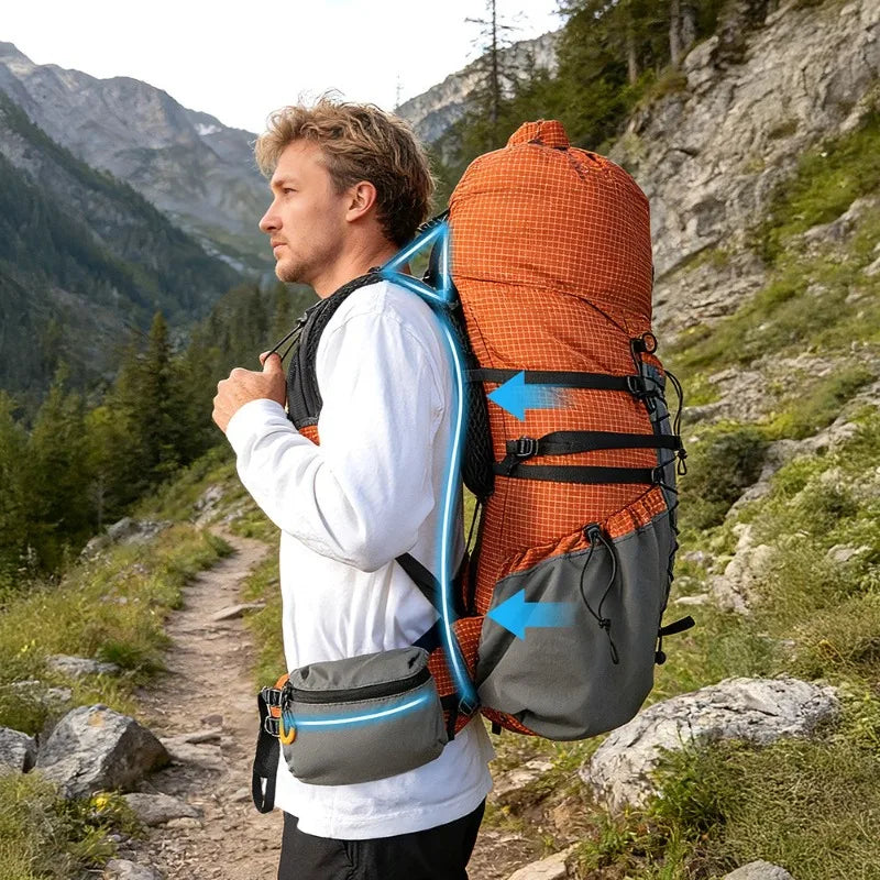 Lightweight Internal Frame Hiking Backpack For Trekking
