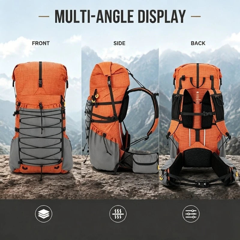 Lightweight Internal Frame Hiking Backpack For Trekking