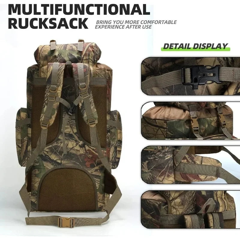 Waterproof Polyester Hiking Backpack With Adjustable Straps