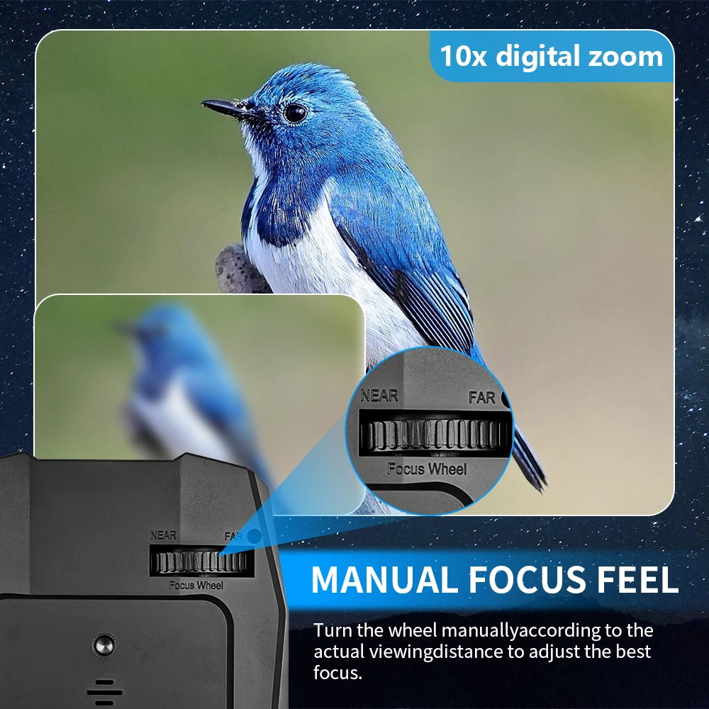 Fargarloo Rechargeable 5K HD Night Vision Binoculars With 10X Zoom