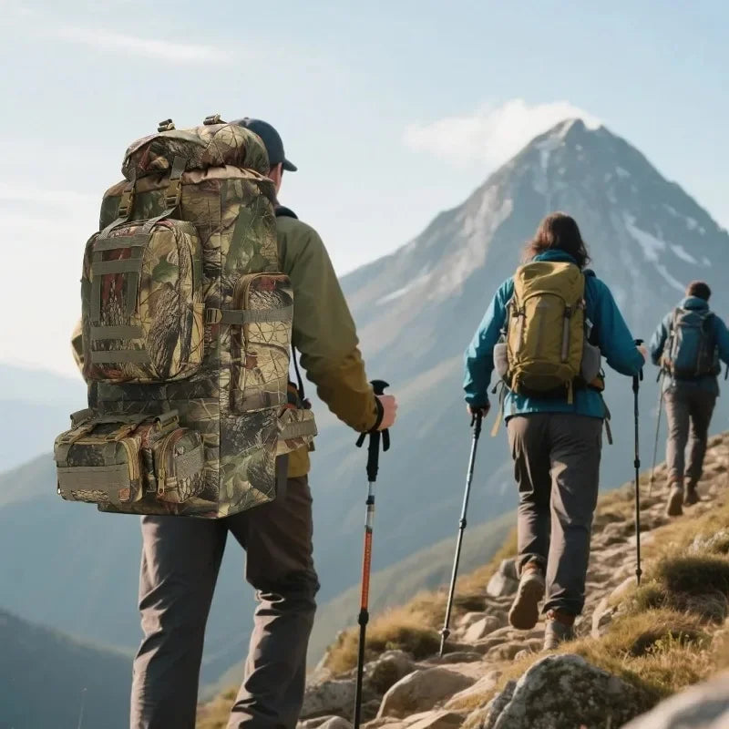 Waterproof Polyester Hiking Backpack With Adjustable Straps