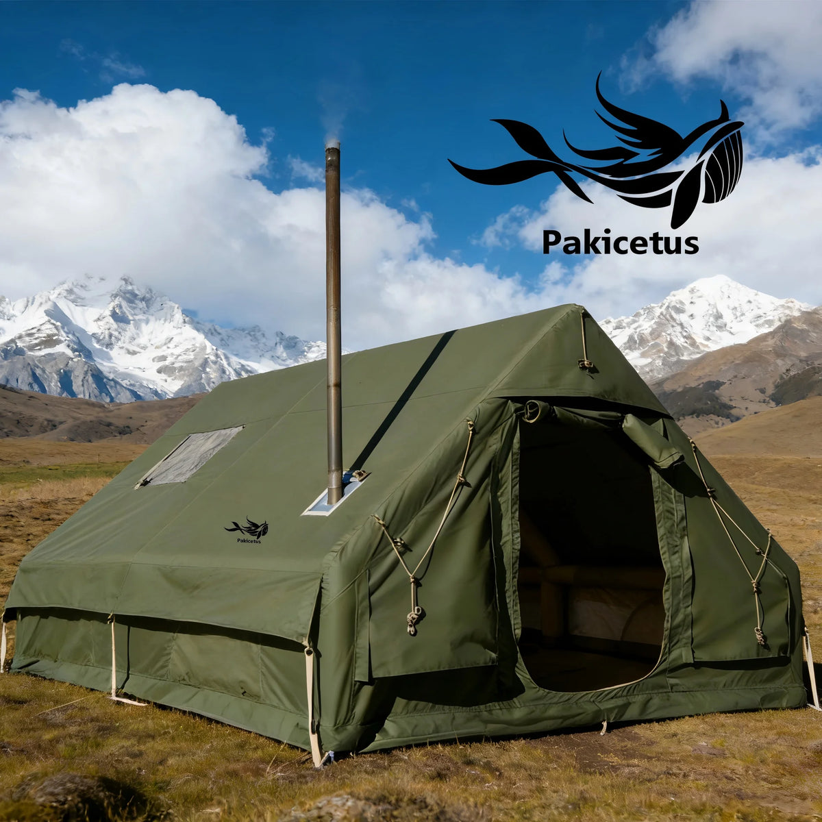 Pakicetus Inflatable Glamping Tent Family Weatherproof Shelter