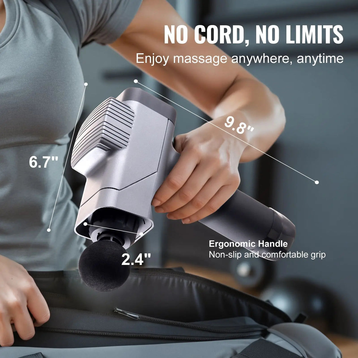 Percussion Massage Gun With Adjustable Speeds For Deep Muscle Relief