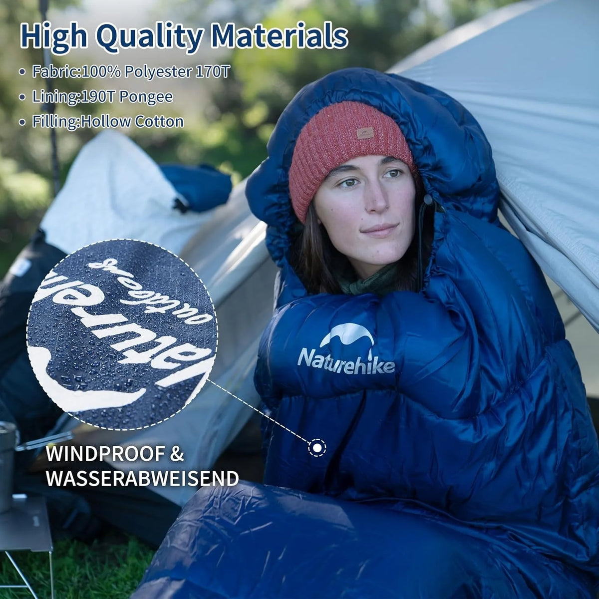 Naturehike Mummy Sleeping Bag For Adult Winter Camping