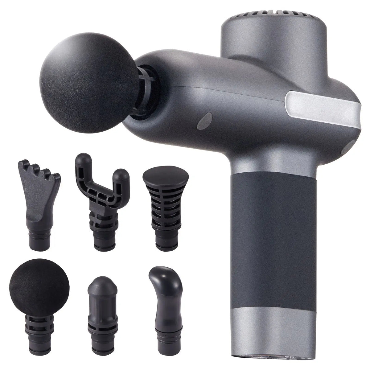 Handheld Percussion Massage Gun 6 Heads Adjustable Speed Muscle Relief