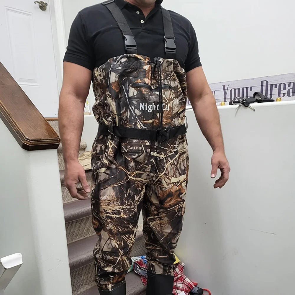 Night Cat Breathable Waterproof Hunting Fishing Chest Waders