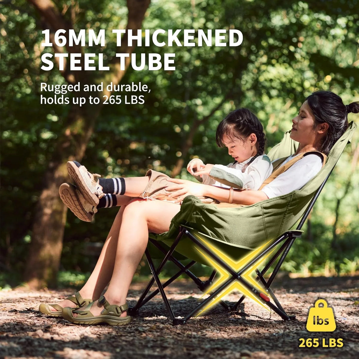 Naturehike High Back Folding Moon Chair Outdoor Camping Lounge Seat