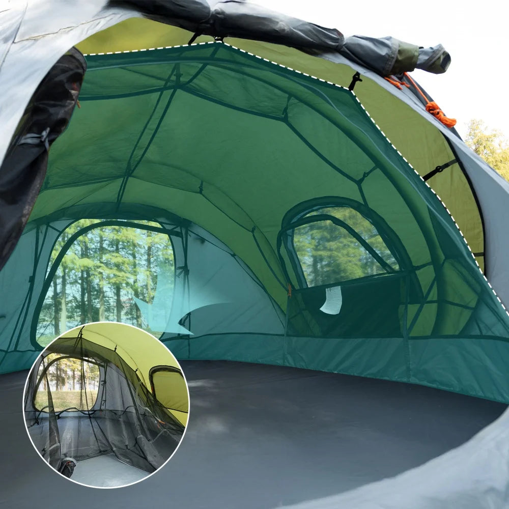 Night Cat Automatic Pop Up Camping Tent For Two Campers
