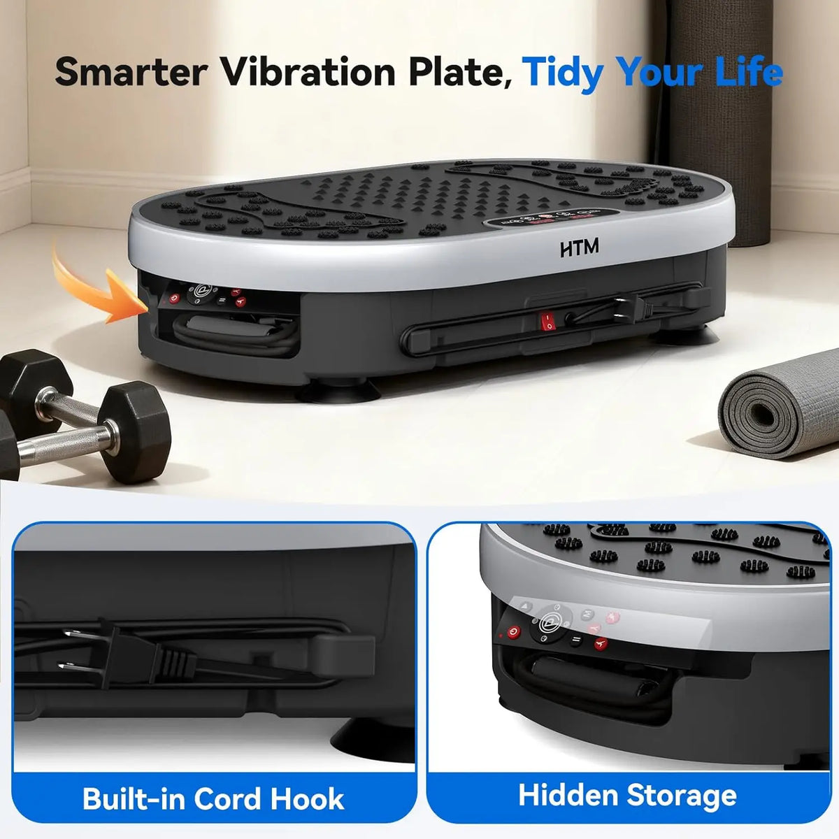 HTM Vibration Plate Exercise Machine With Remote Control