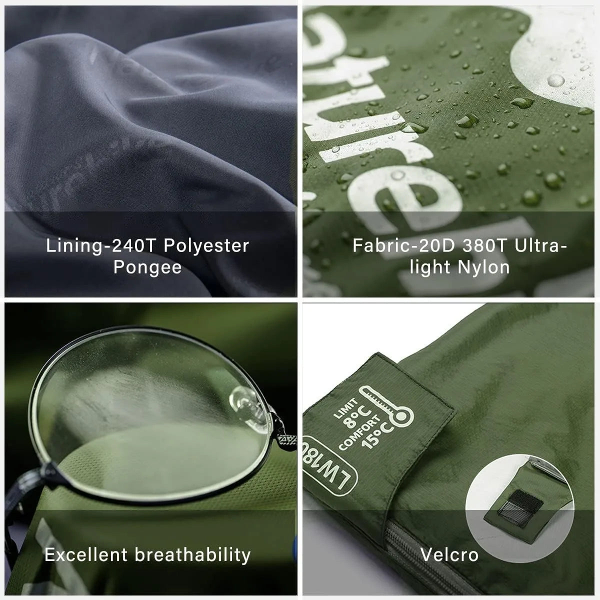 Naturehike Ultralight Waterproof Envelope Sleeping Bag For Backpacking
