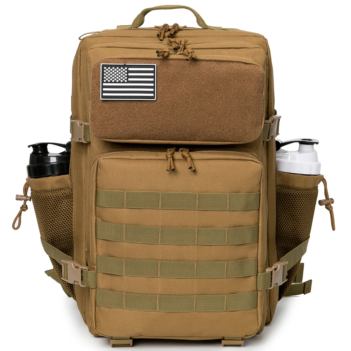 ReFire Gear Durable Tactical Hiking Backpack With Water Bottle Pouch