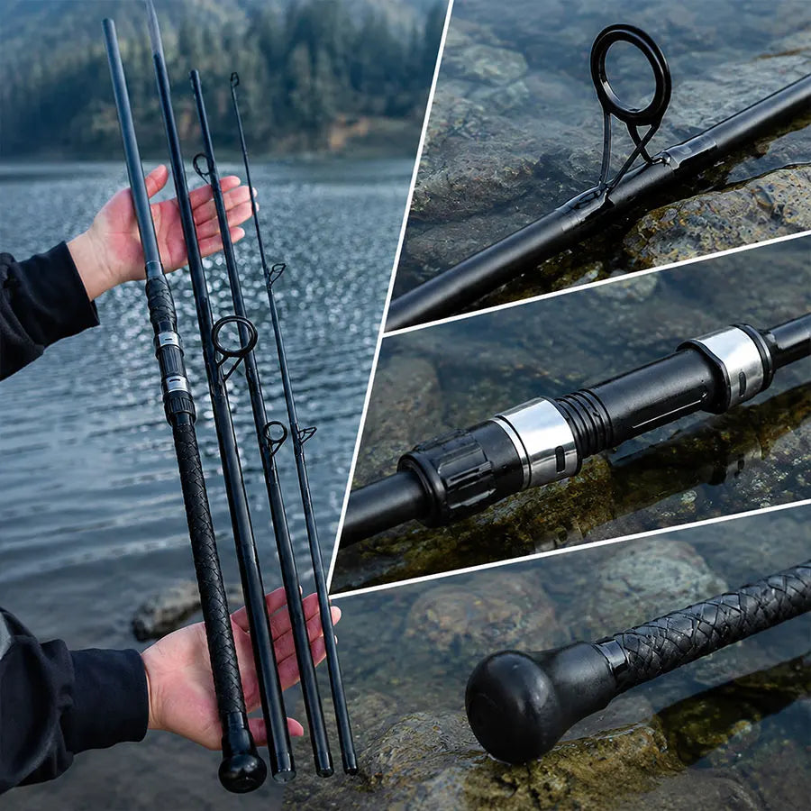 Four Section High Carbon Fiber Heavy Surf Spinning Rod