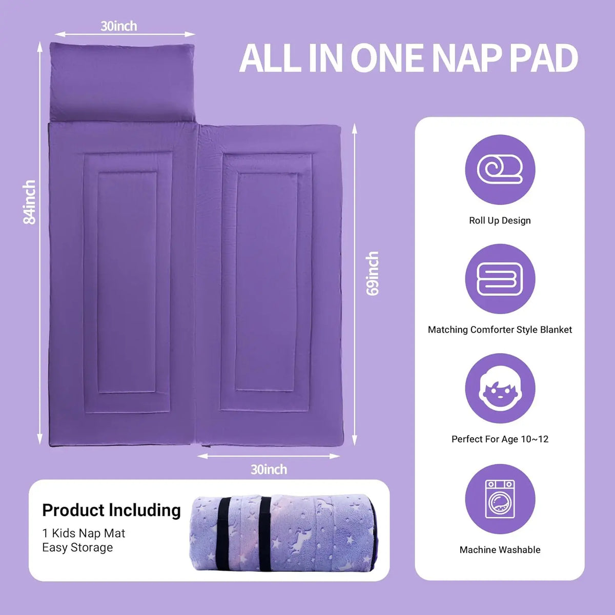 Glow In The Dark Truck Kids Sleeping Bag With Pillow