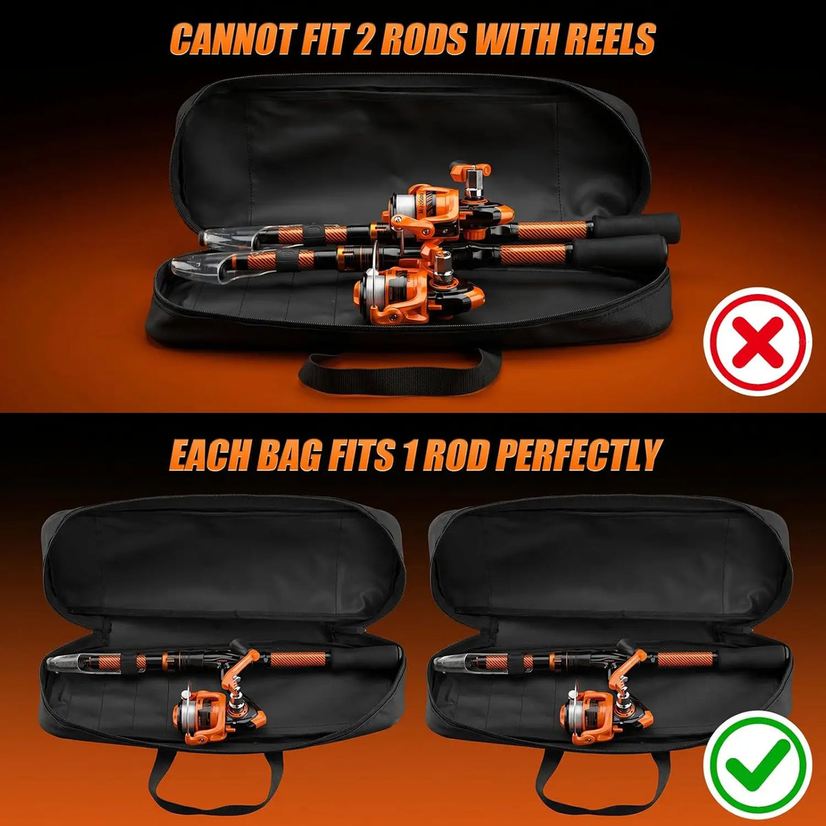 Telescopic Fishing Rod And Spinning Reel Combo With Carrier Bag