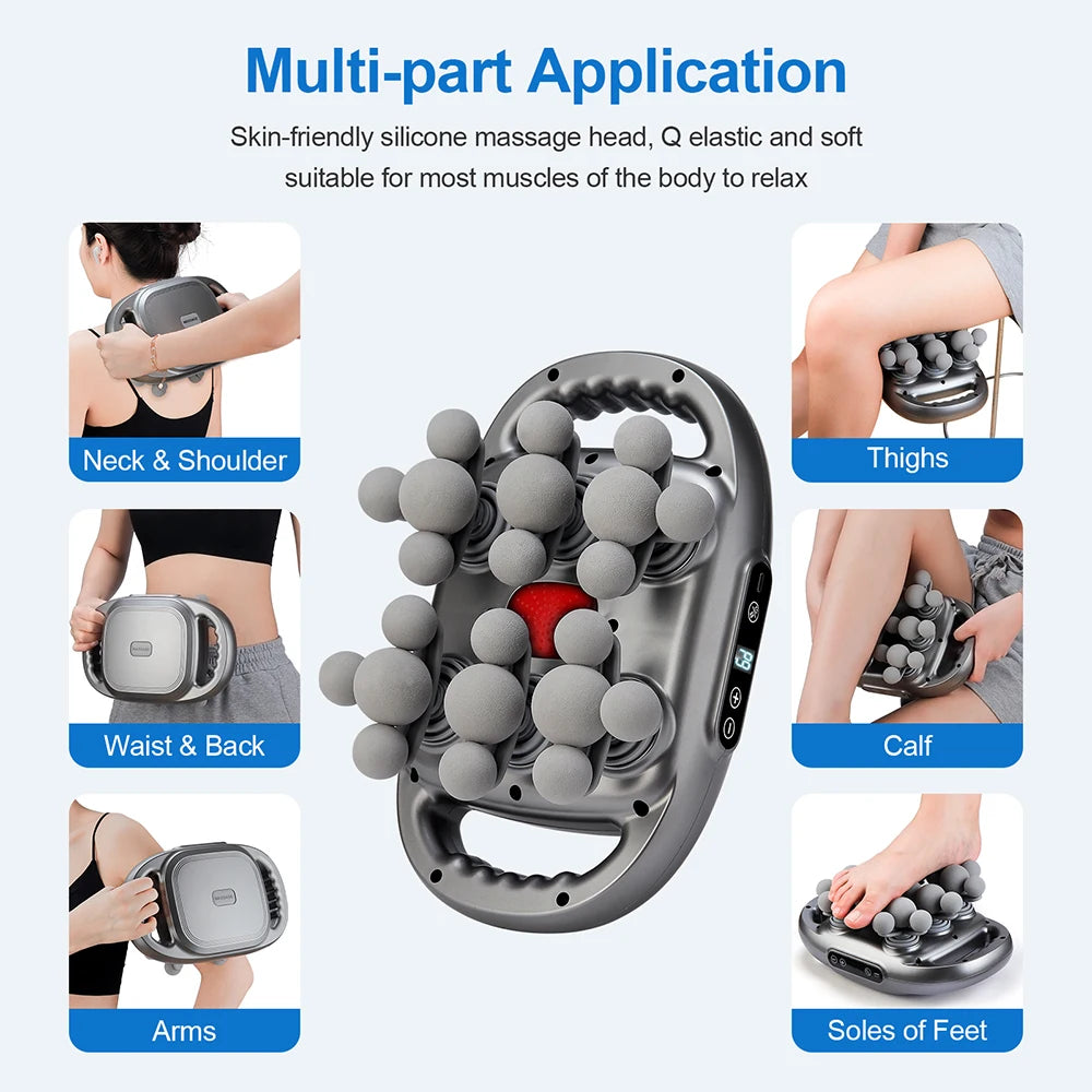 Foreverlily 22 Head High Frequency Vibration Fascia Massager