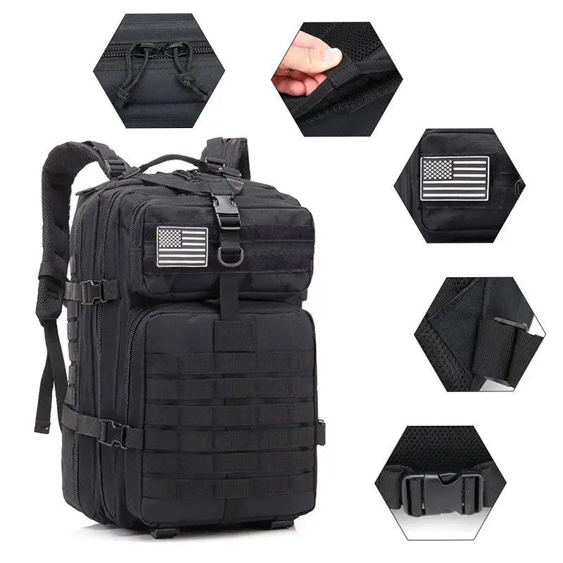 ReFire Gear Tactical Molle Backpack For Outdoor Travel And Hiking