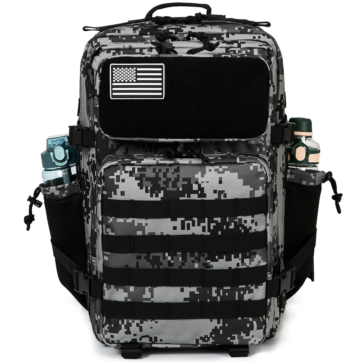 ReFire Gear Durable Tactical Hiking Backpack With Water Bottle Pouch