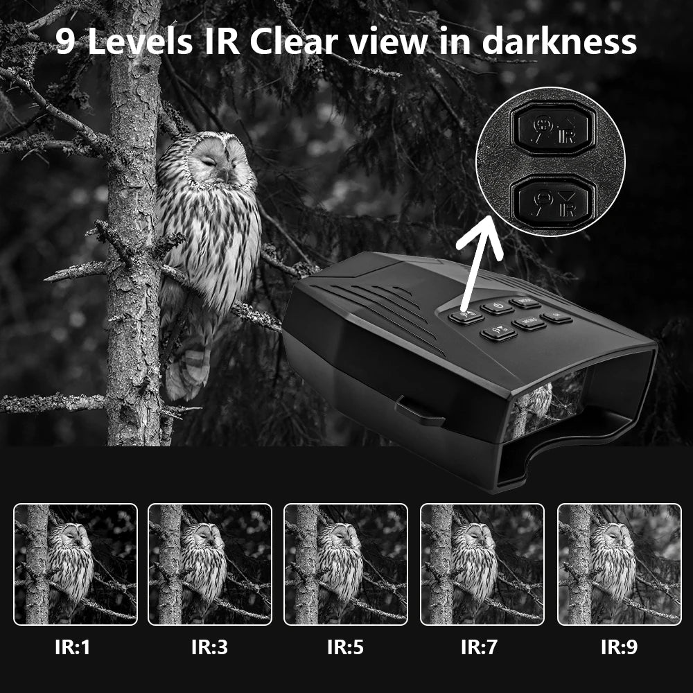 Fargarloo Rechargeable 5K HD Night Vision Binoculars With 10X Zoom