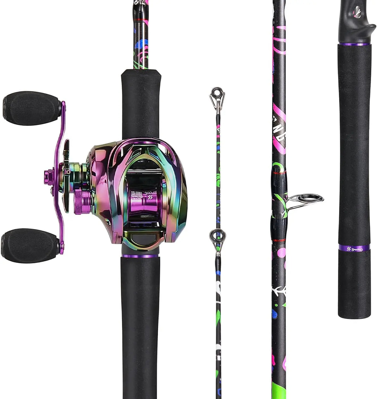 IM7 Graphite Baitcasting And Spinning Fishing Rod And Reel Combo