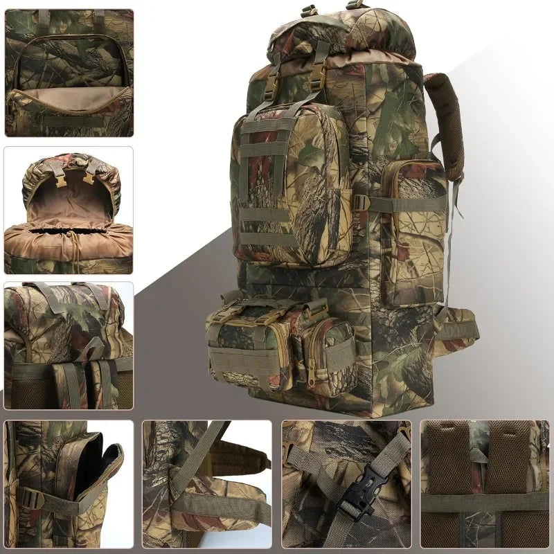 Waterproof Polyester Hiking Backpack With Adjustable Straps