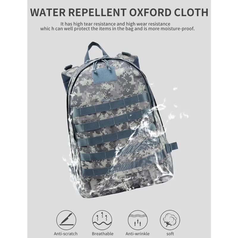 Durable Polyester Tactical Backpack For Outdoor Hiking And Travel