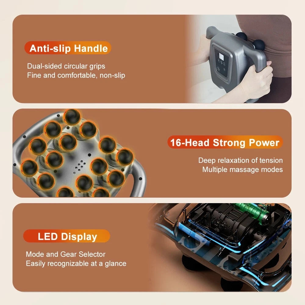 Advanced Deep Tissue Percussion Massage Gun With Customizable Speed Settings