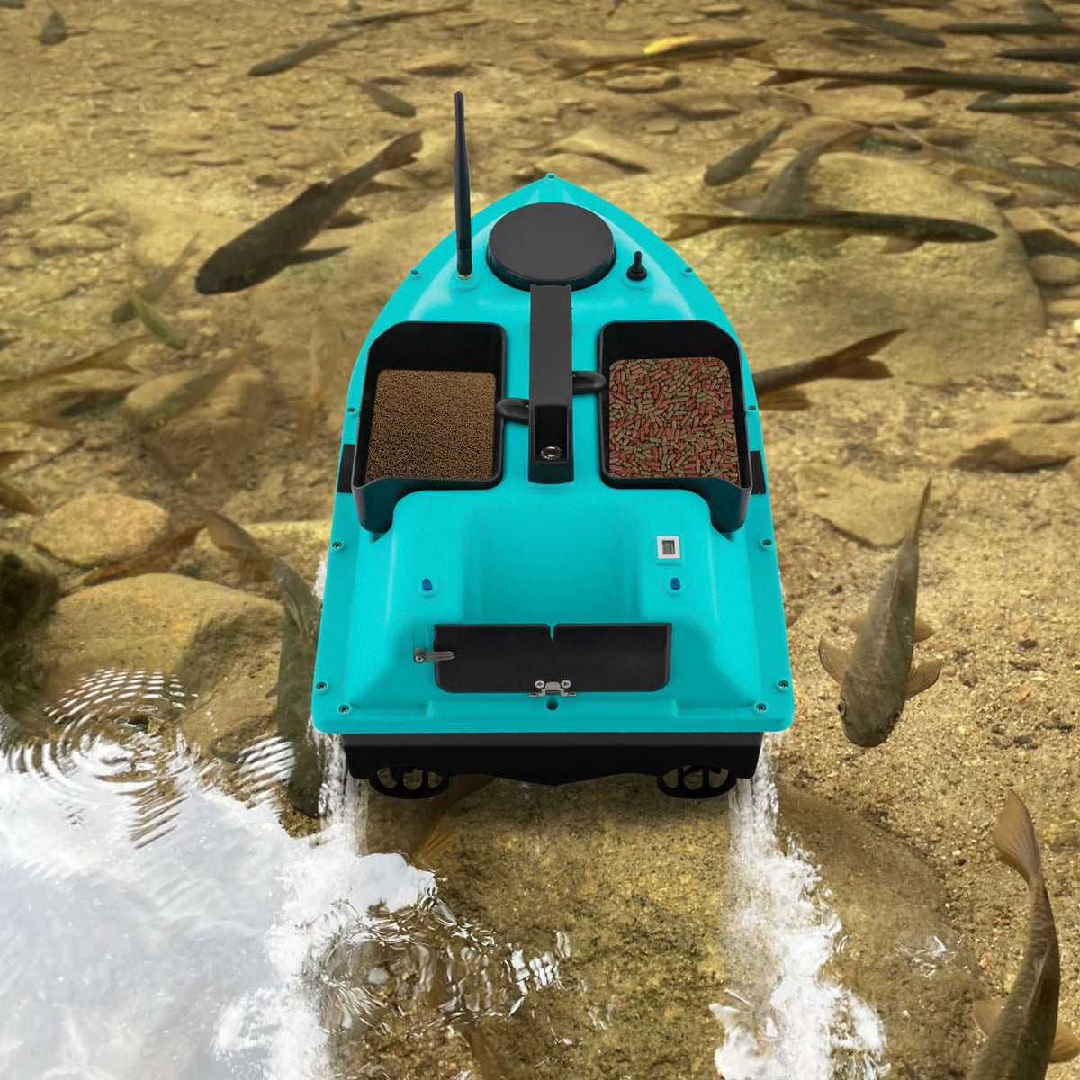 Dual Motor Fishing Bait Boat Auto Return Gps Remote Control
