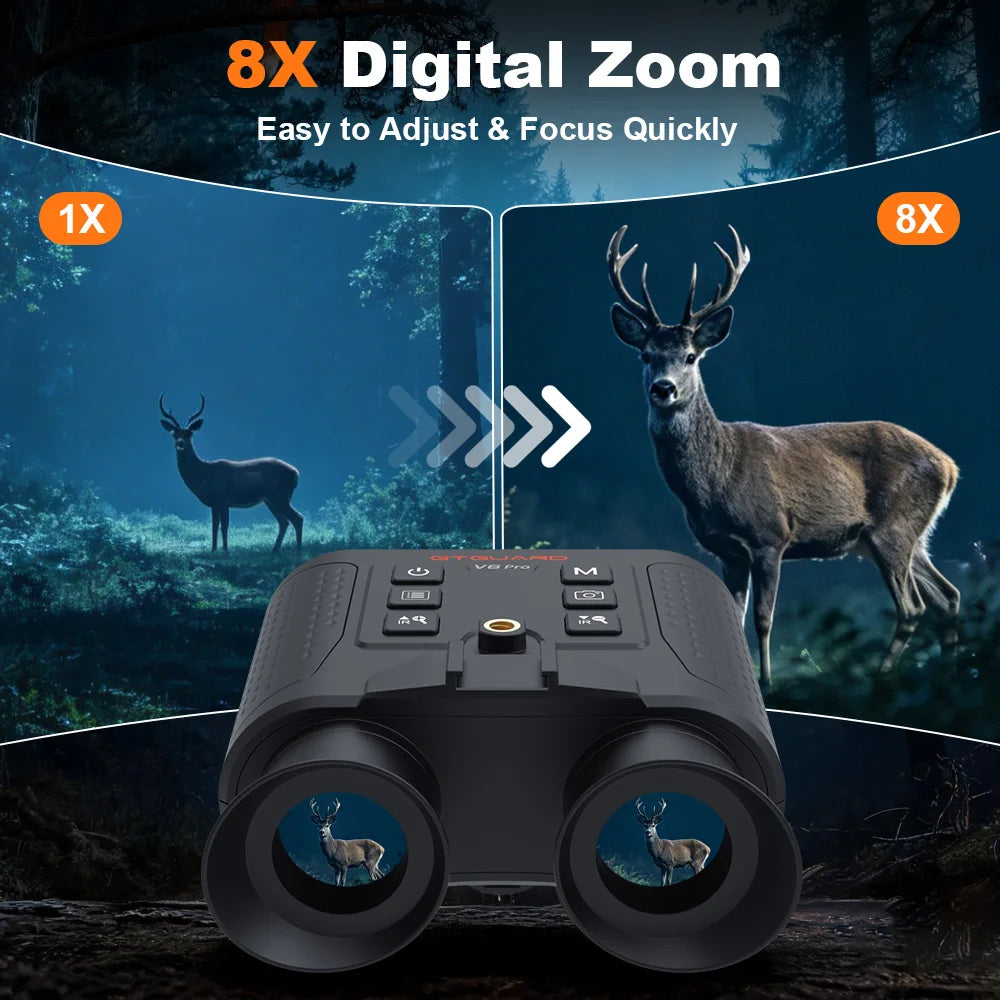 GTMEDIA 4K Night Vision Binoculars With 8X Digital Zoom