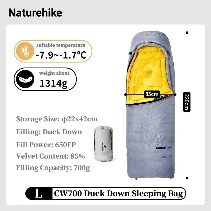 Naturehike 650FP Duck Down Sleeping Bag Ultralight All Season