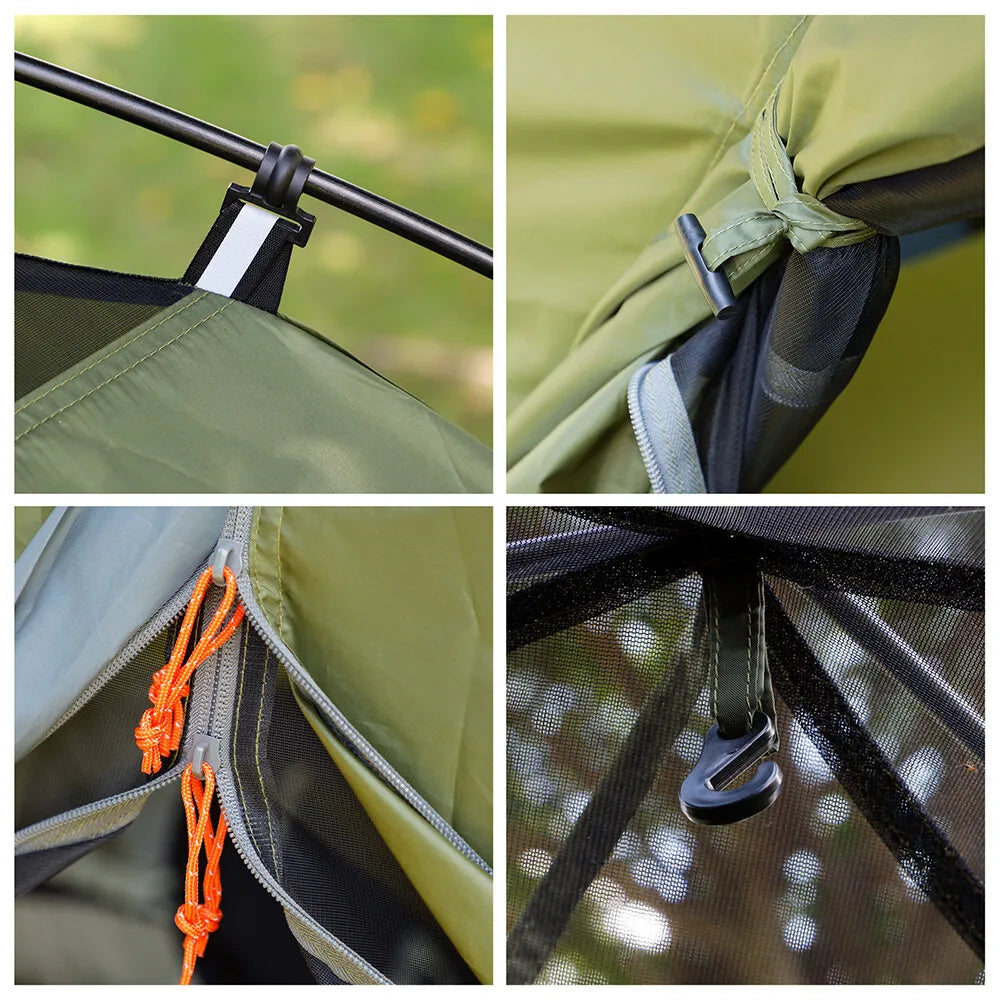 Night Cat Upgraded Backpacking Tent Easy Clip Setup Compact Rainproof