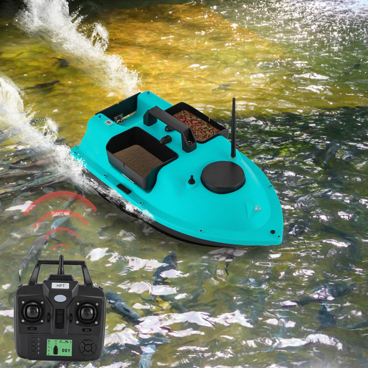 Dual Motor Fishing Bait Boat Auto Return Gps Remote Control