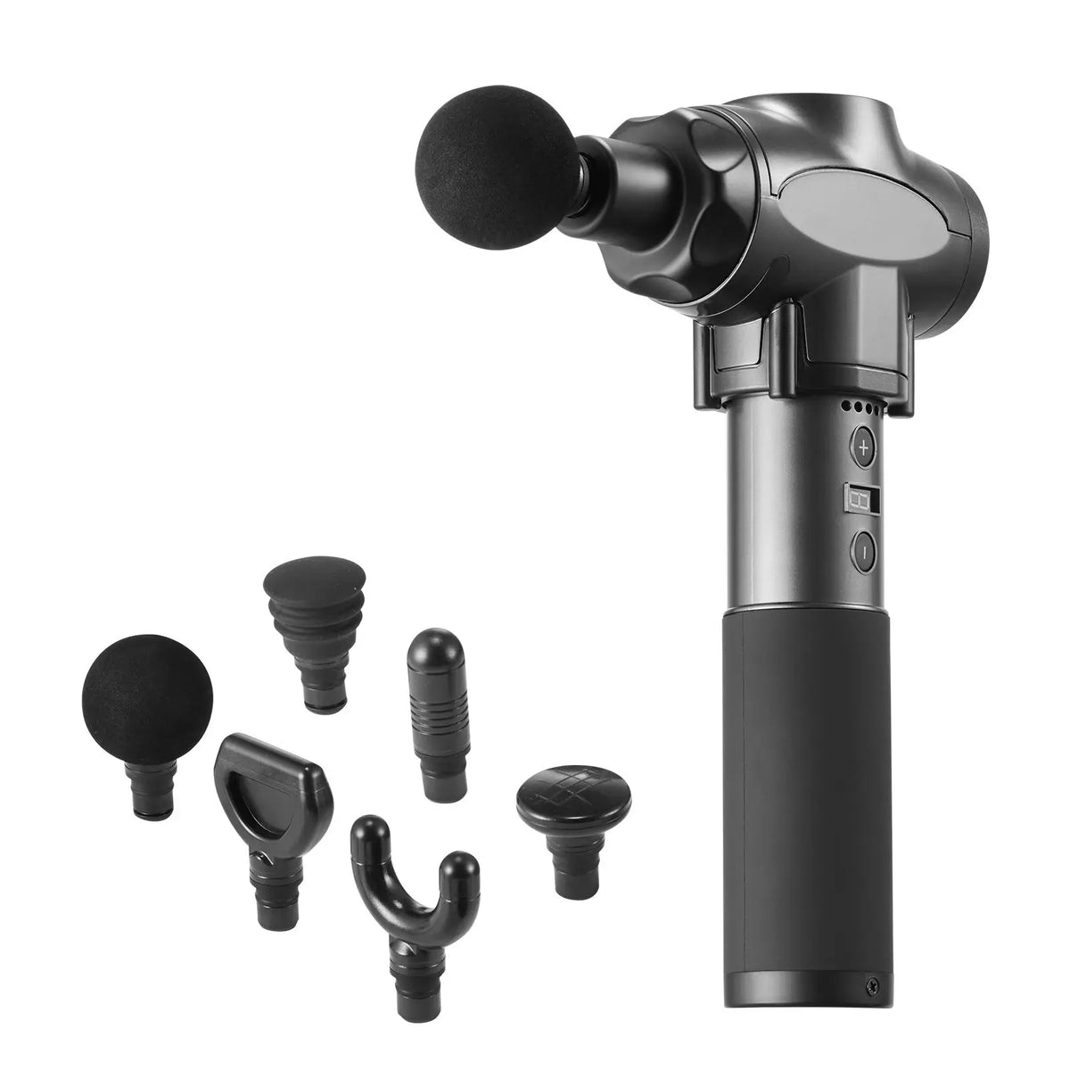 Rechargeable Percussion Massage Gun With Nine Speeds And Six Heads