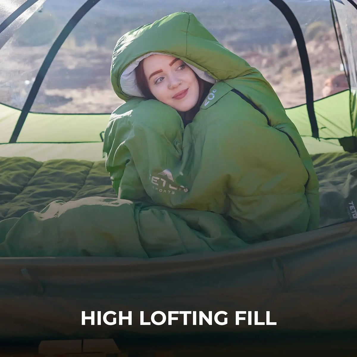 Lightweight Mummy Sleeping Bag For Camping With Compression Sack