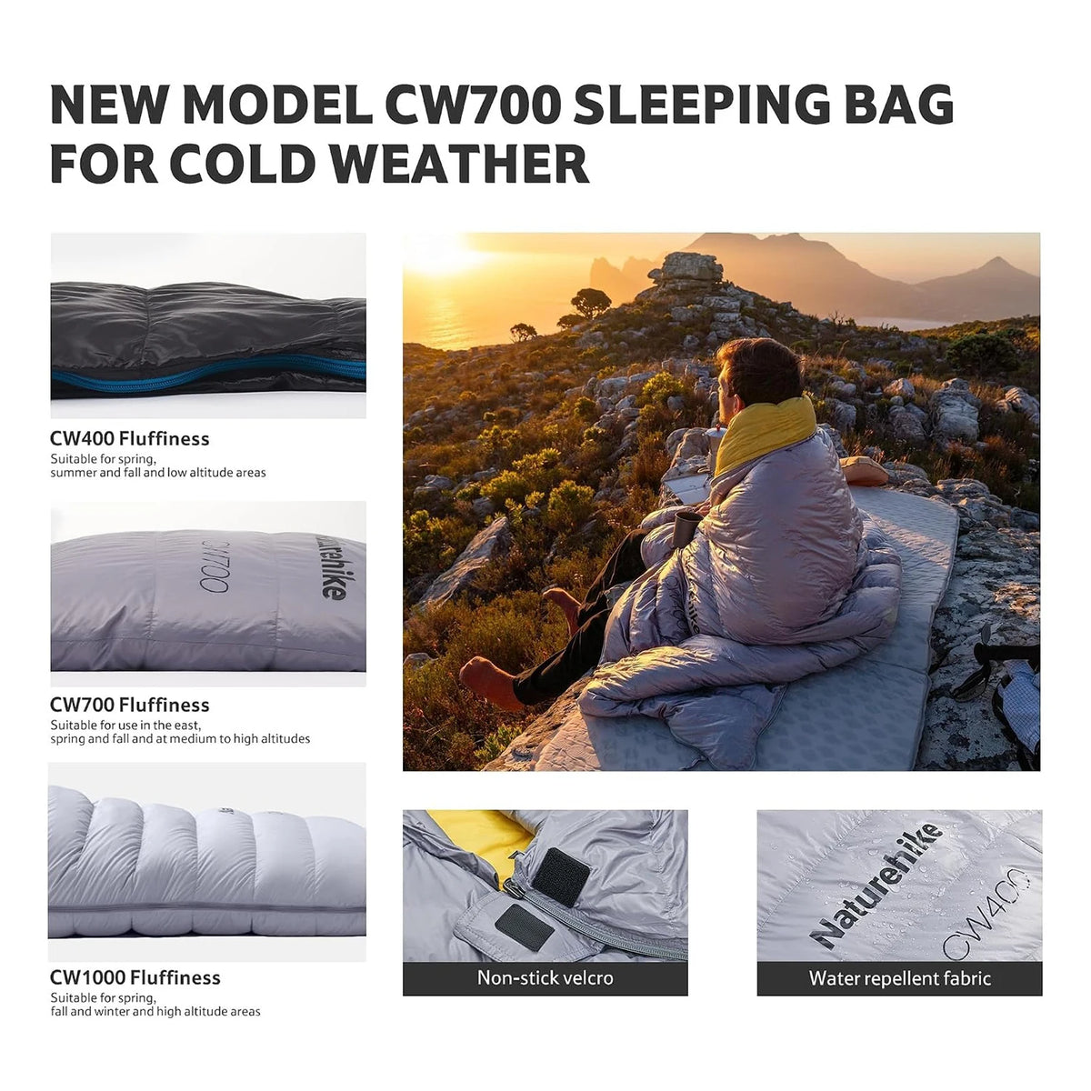 Naturehike 650FP Duck Down Sleeping Bag Ultralight All Season
