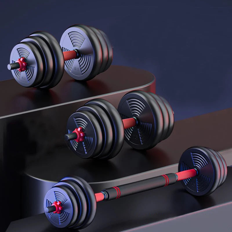 Adjustable Dumbbell And Barbell Set With Anti Grip For Fitness Workout