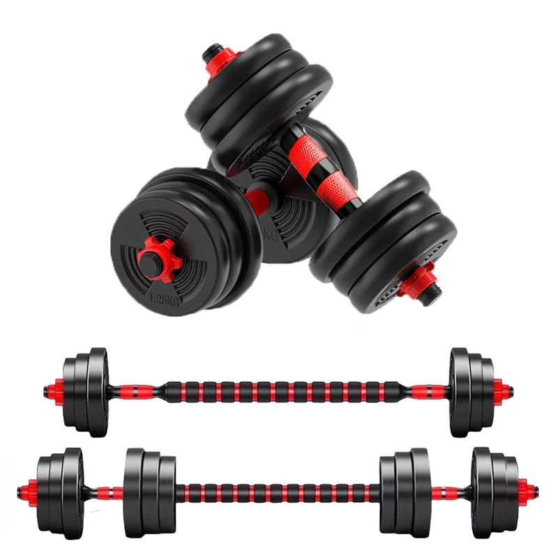 Adjustable Dumbbell And Barbell Set With Anti Grip For Fitness Workout