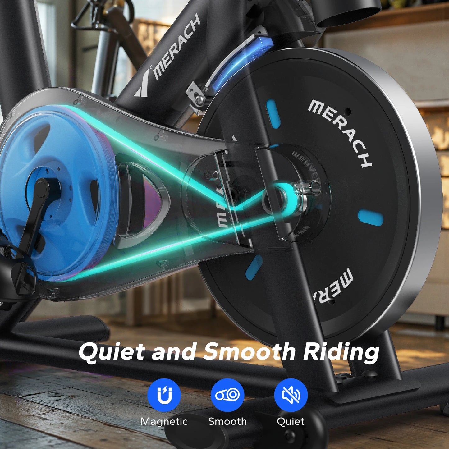 Merach Magnetic Stationary Indoor Cycling Exercise Bike