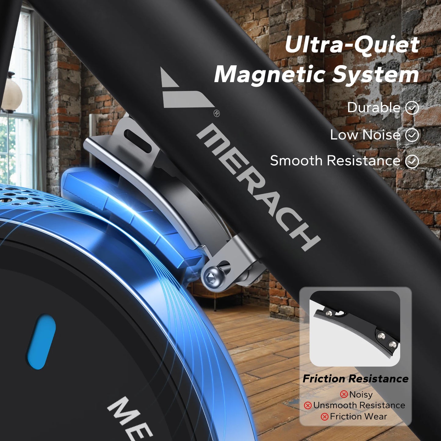 Merach Magnetic Stationary Indoor Cycling Exercise Bike