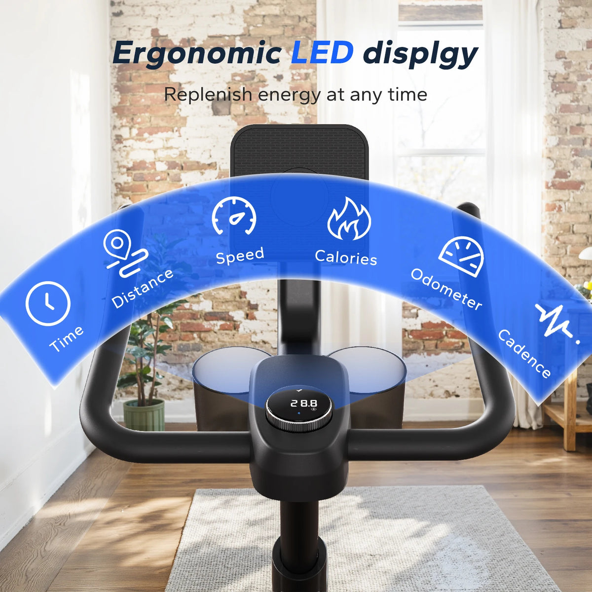 Merach Magnetic Stationary Indoor Cycling Exercise Bike