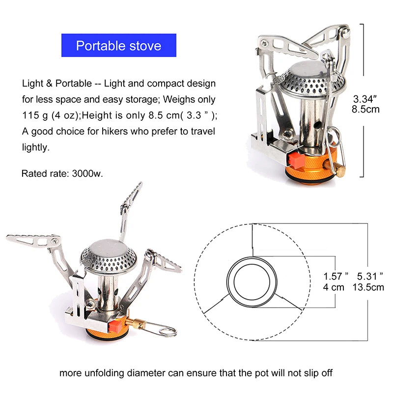 Widesea Portable Outdoor Camping Cookware Set Aluminum Alloy Kit