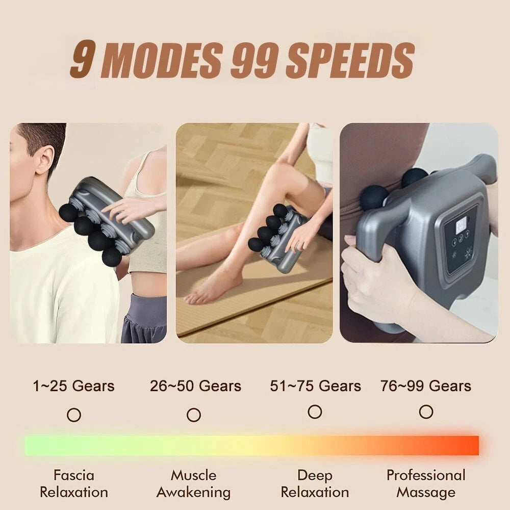 Advanced Deep Tissue Percussion Massage Gun With Customizable Speed Settings