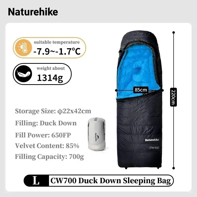 Naturehike 650FP Duck Down Sleeping Bag Ultralight All Season