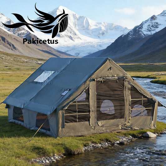 Pakicetus Inflatable Glamping Tent Family Weatherproof Shelter