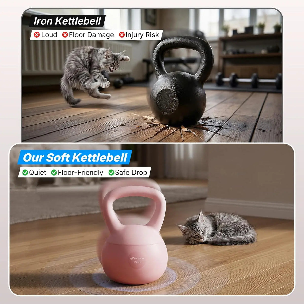 Soft Sand Kettlebell Anti Slip Handle Home Strength Training