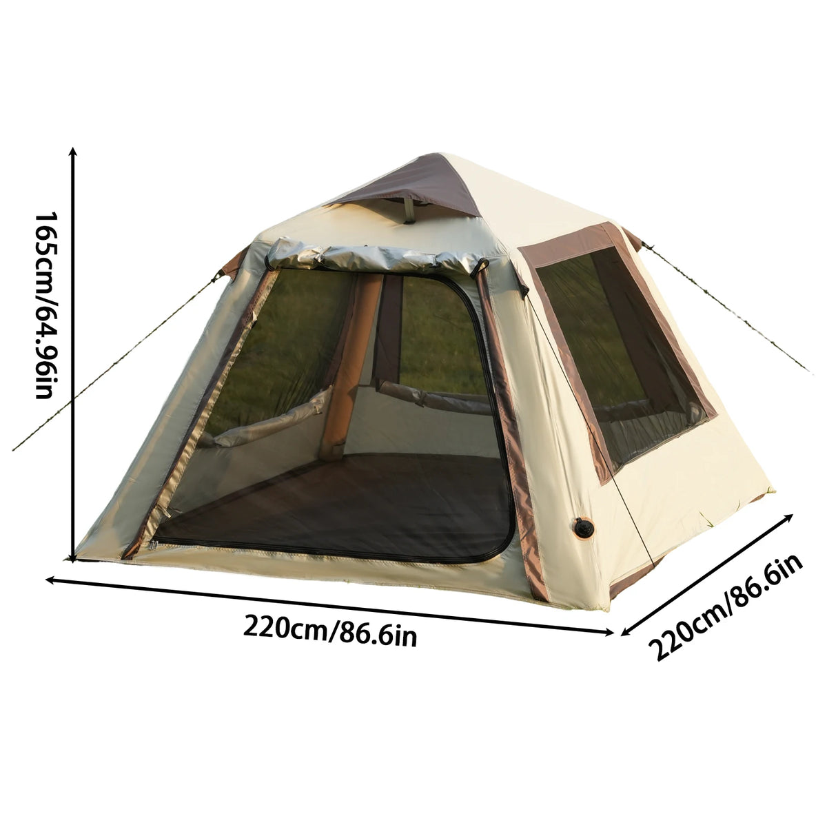 Pakicetus Inflatable Glamping Tent Family Weatherproof Shelter