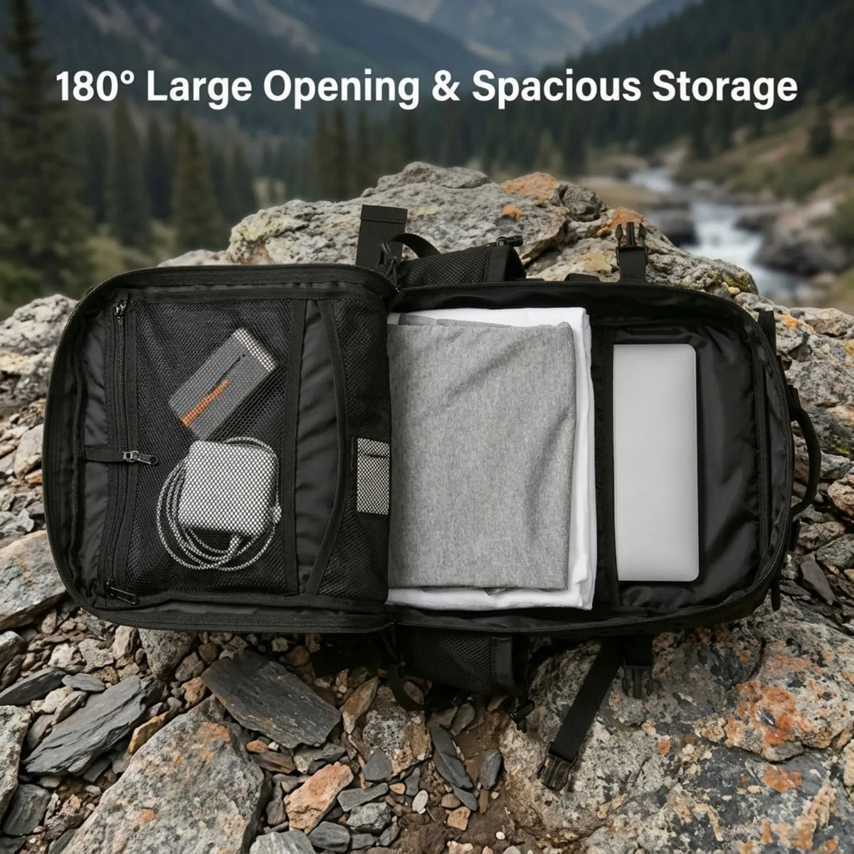 ReFire Gear Tactical Fishing Backpack Dual Water Bottle Holders Outdoor