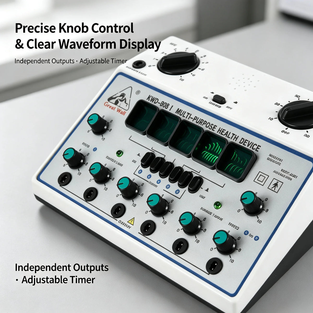 Electric Stimulator Tens Unit Massager Pain Relief Device With Timer